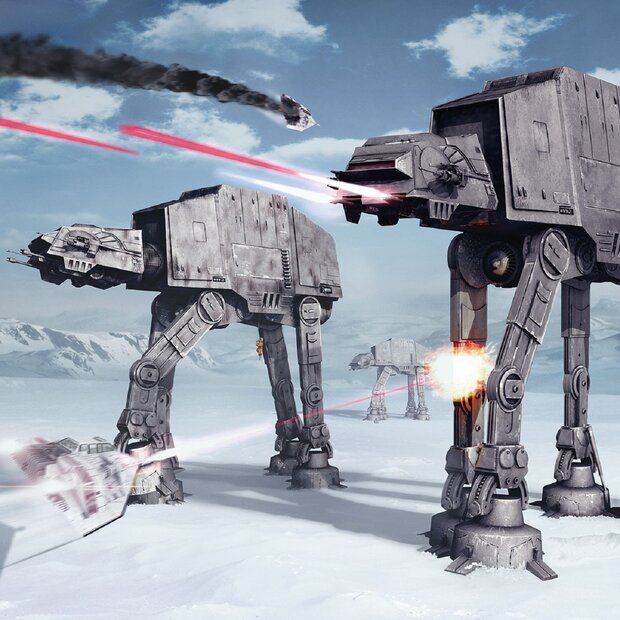 Star Wars fotobehang Battle of Hoth