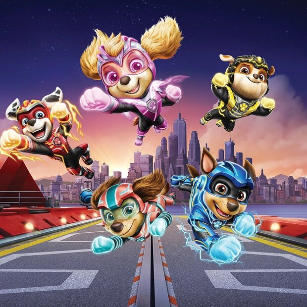 Paw Patrol behang Mighty Movie Megapups XL