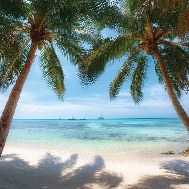 Tropisch Strand fotobehang V55