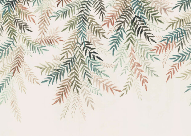 Fotobehang &Eacute;ventail de Couleurs 350x250cm