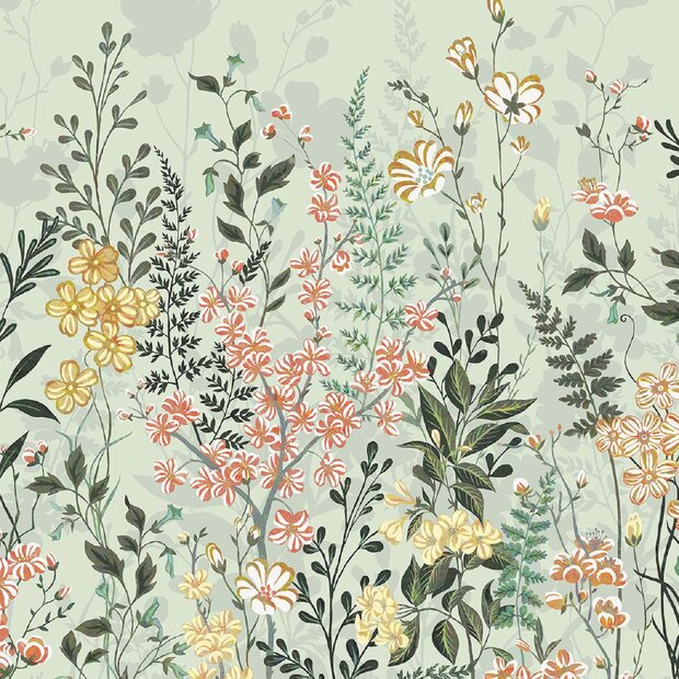 Bloemen fotobehang Hay Meadow