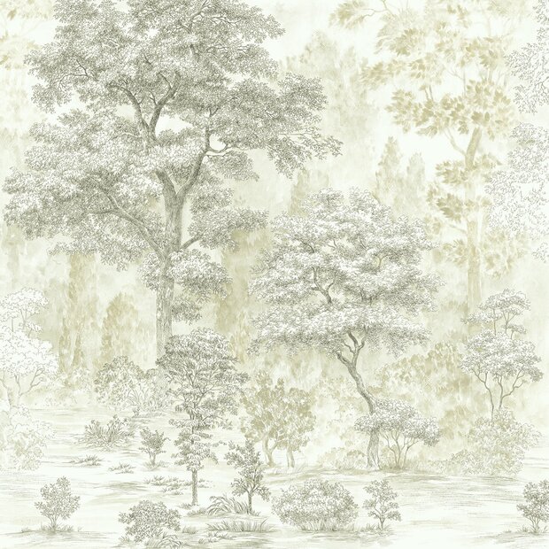 Bos fotobehang Noble Trees