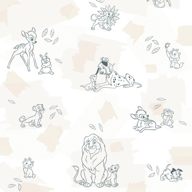 Disney Animals vliesbehang 