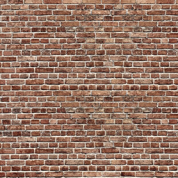 Rode Bakstenen Muur fotobehang