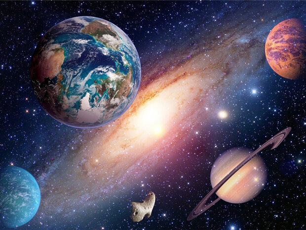 Universe fotobehang GEHELE AFBEELDING
