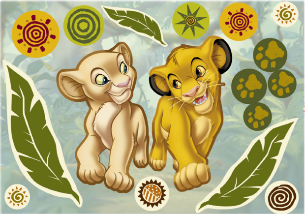 Lion King muurstickers komar