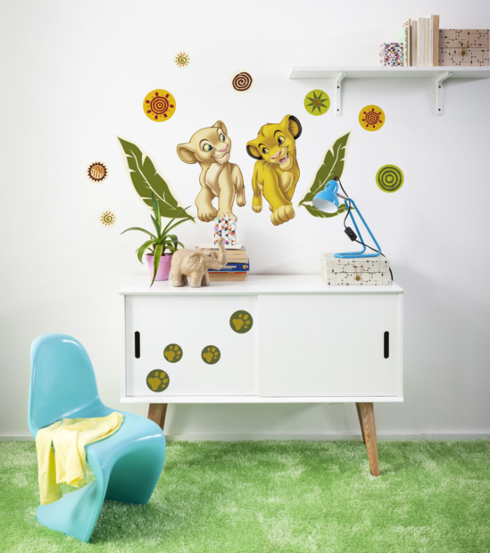 Lion King muurstickers Sima en Nala