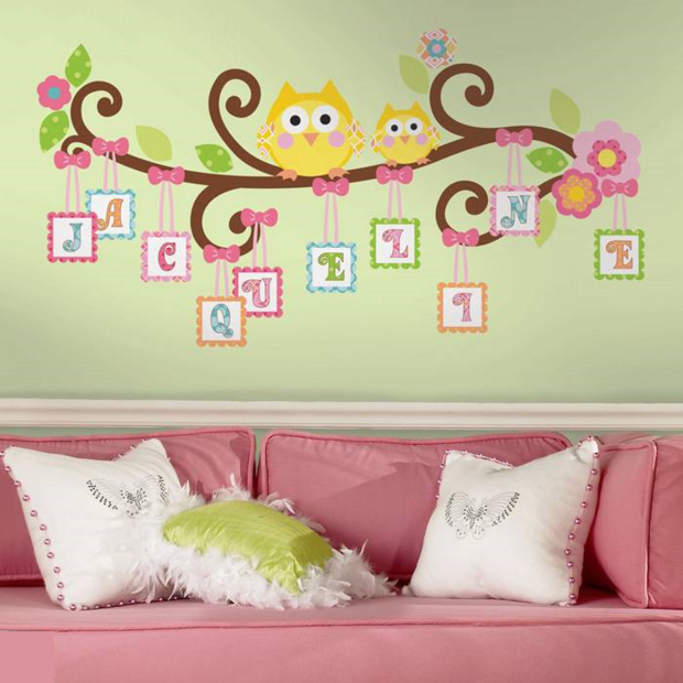 Scroll Tree muursticker Tak met letters RMK2079GM