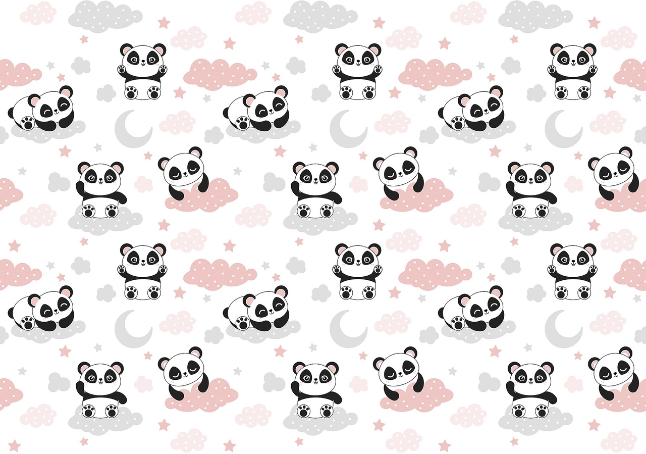 Baby Panda kinderkamer | Muurdeco4kids
