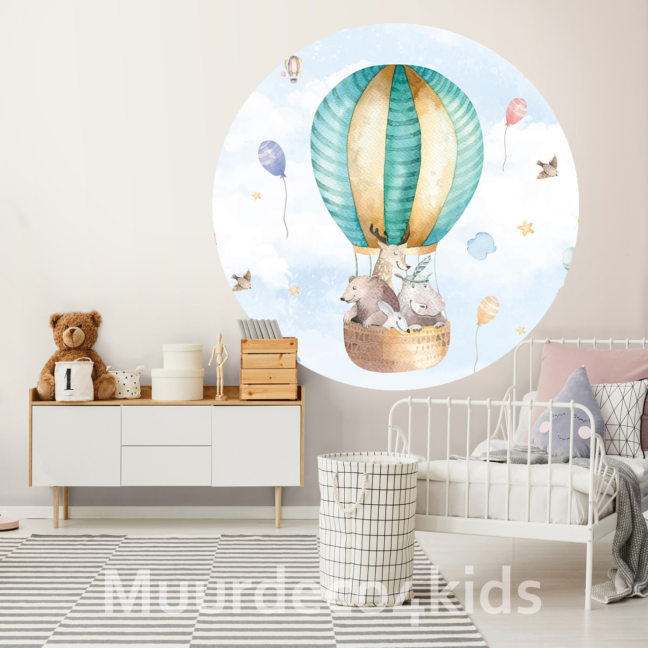 hoeveelheid verkoop Ontwapening Destructief Kinderkamer Muurcirkel - Behangcirkel Luchtballon met dieren hoeveelheid verkoop Ontwapening Destructief Kinderkamer Muurcirkel - Behangcirkel Luchtballon met dieren