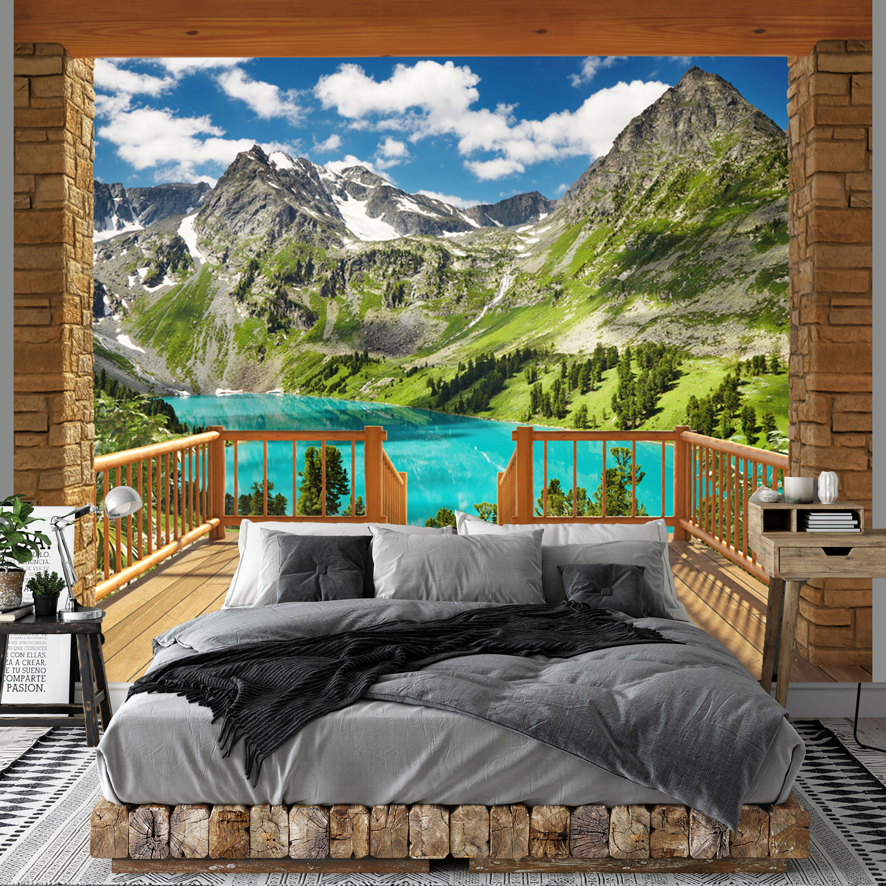 8k Wallpaper Desktop ~ Sdeerwallpaper  Berglandschap, Behang ideeën,  Digitaal behang