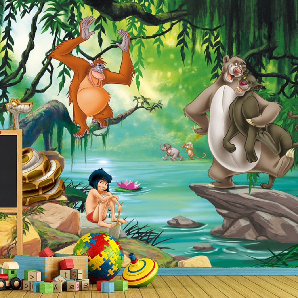 bundel plank verlies Jungle Book VLIES fotobehang XL - Afm. 360x270cm