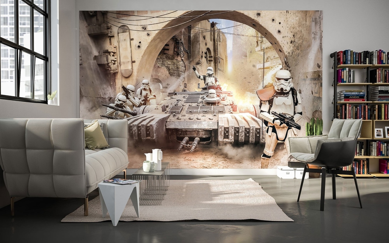 Scenario royalty bank Star Wars fotobehang Tanktrooper | Muurdeco4kids