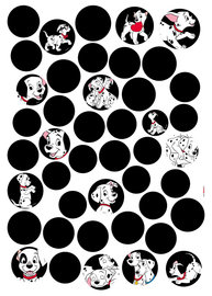 101 Dalmatiers muurstickers Dots