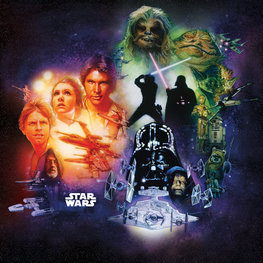 Star Wars Classic Poster fotobehang Collage