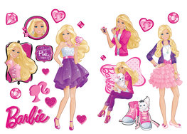Barbie muurstickers Pink