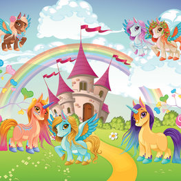 Flying Pony behang Magic Kingdom