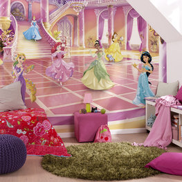 Disney Princess behang Glitterparty