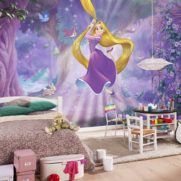 Rapunzel fotobehang XL Lila