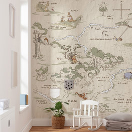 Winnie the Pooh behang Map