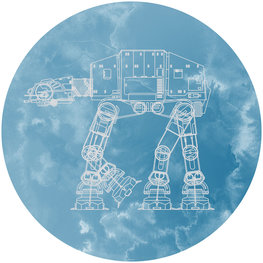 Star Wars Behangcirkel AT-AT