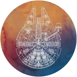Star Wars Behangcirkel Millennium Falcon