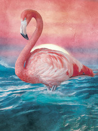 Flamingo behang L1