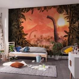 Dinosaurus behang Brachiosaurus Panorama