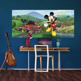 Mickey Mouse Roadster poster behang H