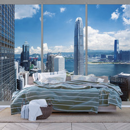 Uitzicht op Hong Kong fotobehang XL