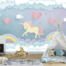 Unicorn Dream behang kinderkamer XL