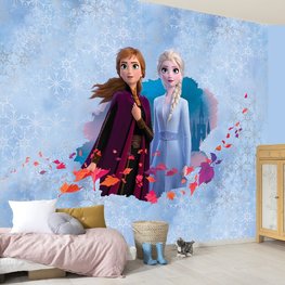 Frozen II vlies fotobehang Anna en Elsa