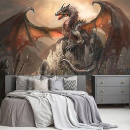 Dragon Castle fotobehang