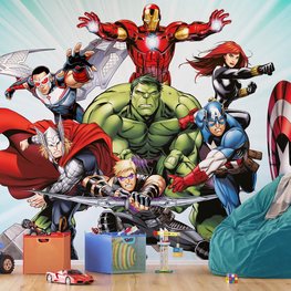 Avengers behang Attack XL