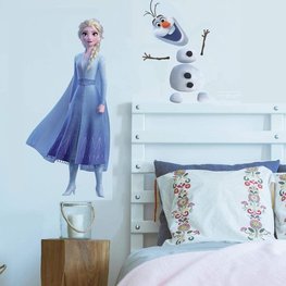 Frozen 2 muurstickers Elsa en Olaf