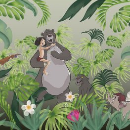 verkoper Houden oppervlakte Jungle Book fotobehang | Muurdeco4kids