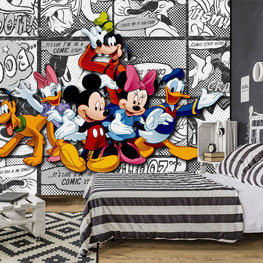 Mickey Mouse fotobehang Stripboek