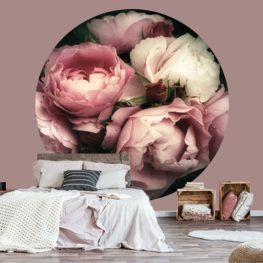 Bloemen Behangcirkel Pioenrozen Boeket I
