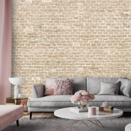 Oude stenen muur behang