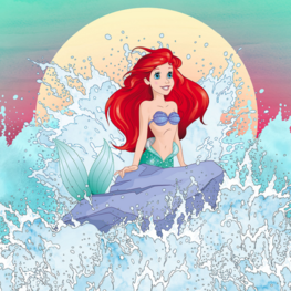 Kleine Zeemeermin behang Ariel Rise