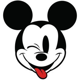 Mickey Mouse muursticker Mickey Head Optimism