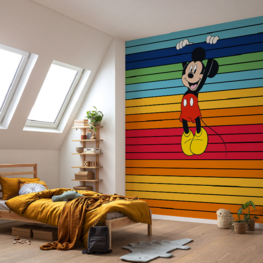 Mickey Mouse behang Magic Rainbow