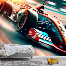 Formule 1 fotobehang Raceauto