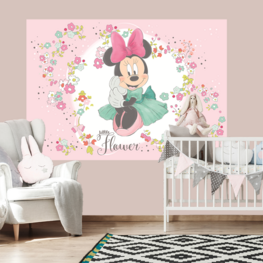 Minnie Mouse behang Little Flower V2