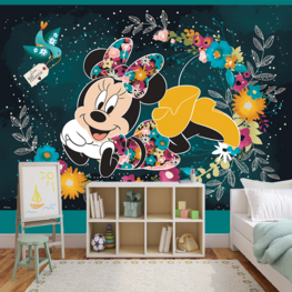 Minnie Mouse fotobehang Groen V3