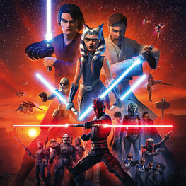 Star Wars fotobehang Clone Wars Mission