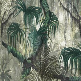 Tropical Jungle Art fotobehang