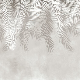 Hangende palmbladeren behang