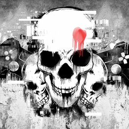 Game behang Skulls en Controllers