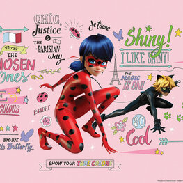 Miraculous behang Ladybug en Cat Noir